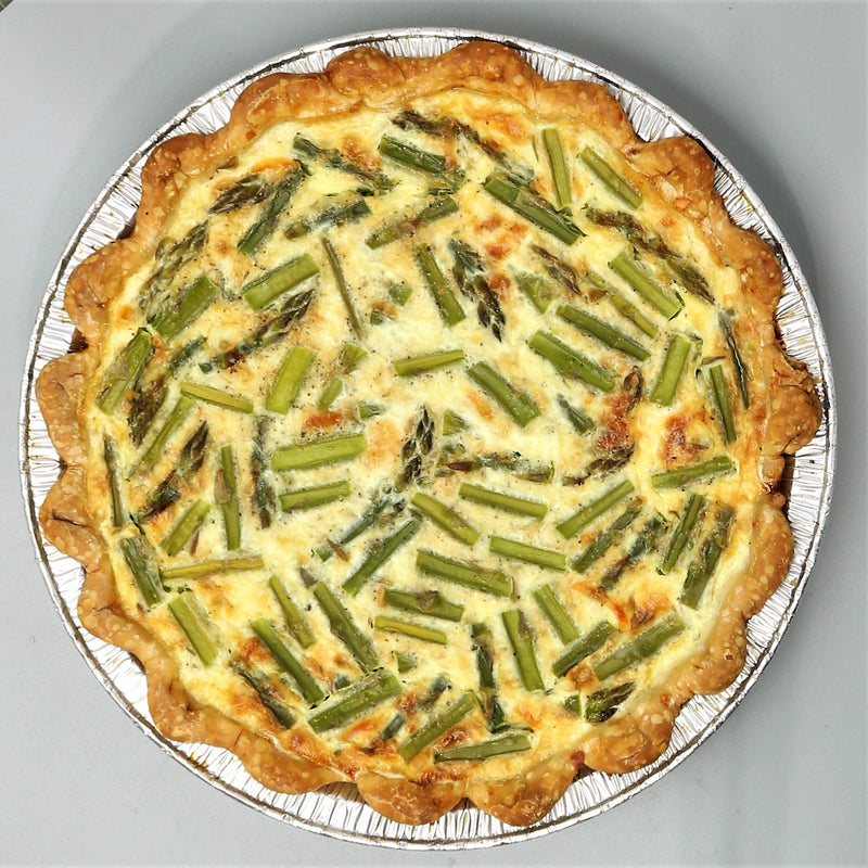 Whole Asparagus Swiss Quiche, GF Available